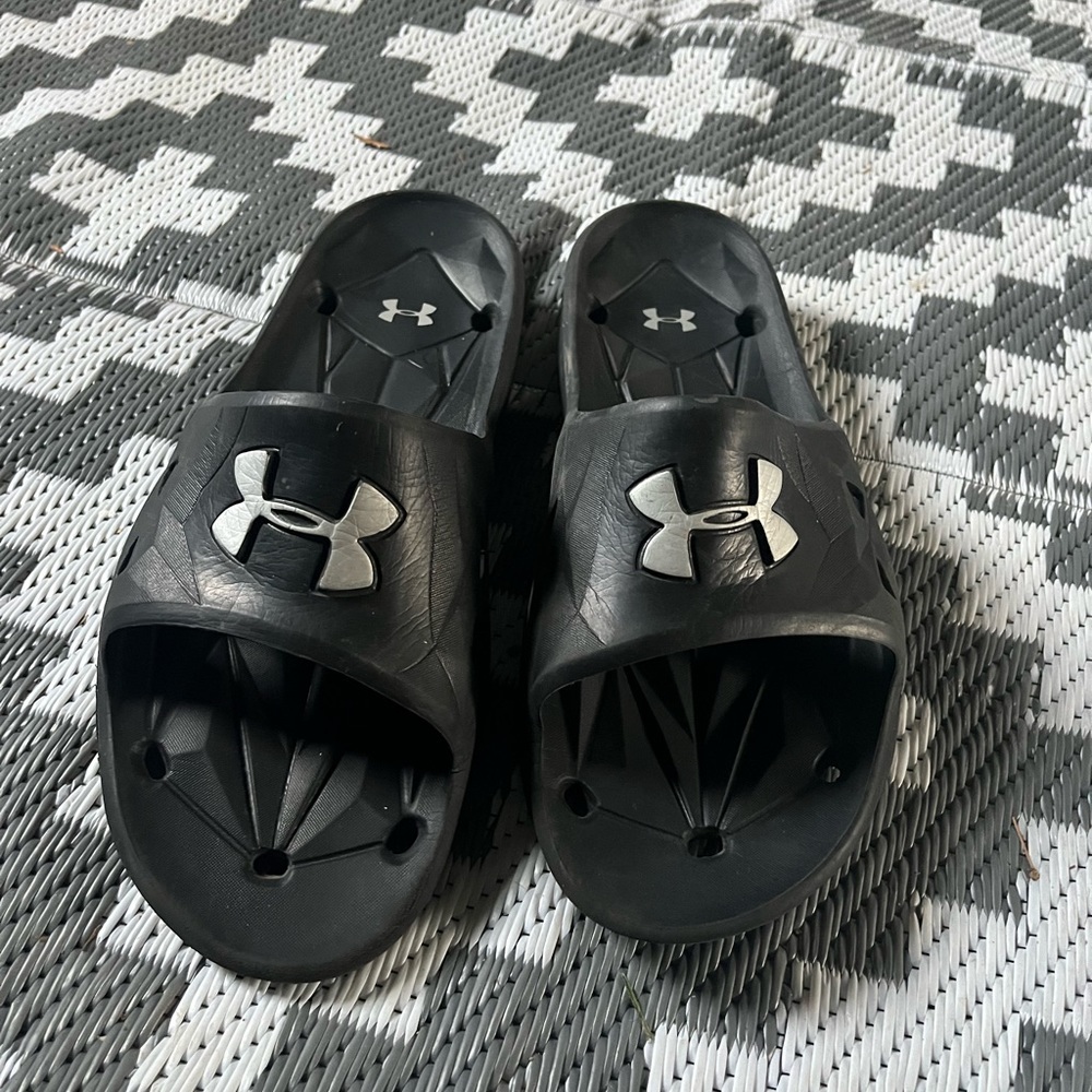Under Armour slide on shoes!